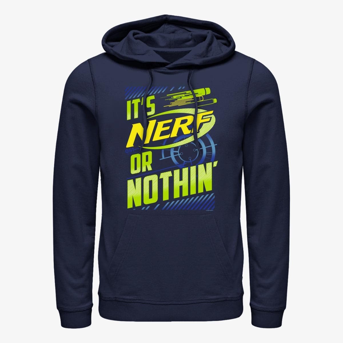 Толстовки та реглани Merch Hasbro Vault Nerf - Nerf or Nuthin Unisex Hoodie Navy Blue
