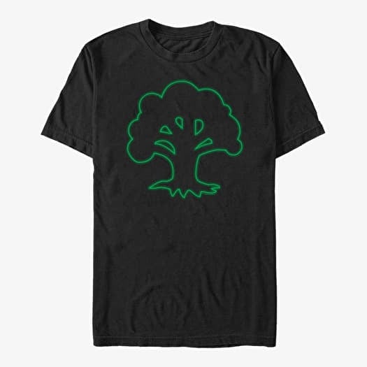 T-shirt Merch Magic: The Gathering - Green Mana Emblem Unisex T-Shirt Black