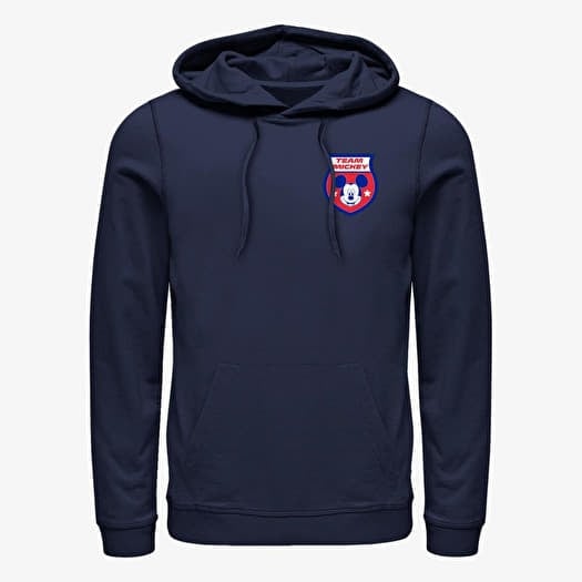 Sweatshirt Merch Disney Classics Mickey Classic - France Badge Unisex Hoodie Navy Blue