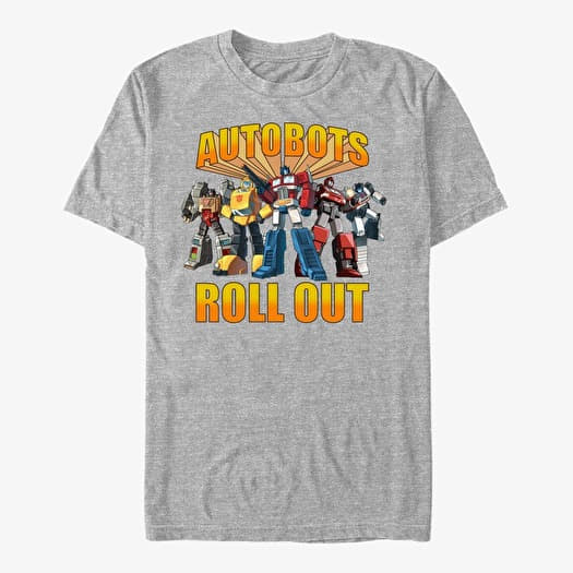 T-shirt Merch Hasbro Vault Transformers - Autobots Rollout Unisex T-Shirt Heather Grey