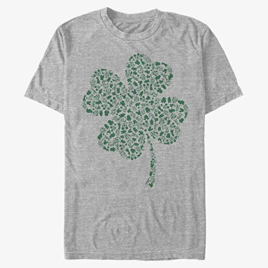 Merch Disney Classics Mickey Classic - Shamrock Fill Unisex T-Shirt Heather Grey