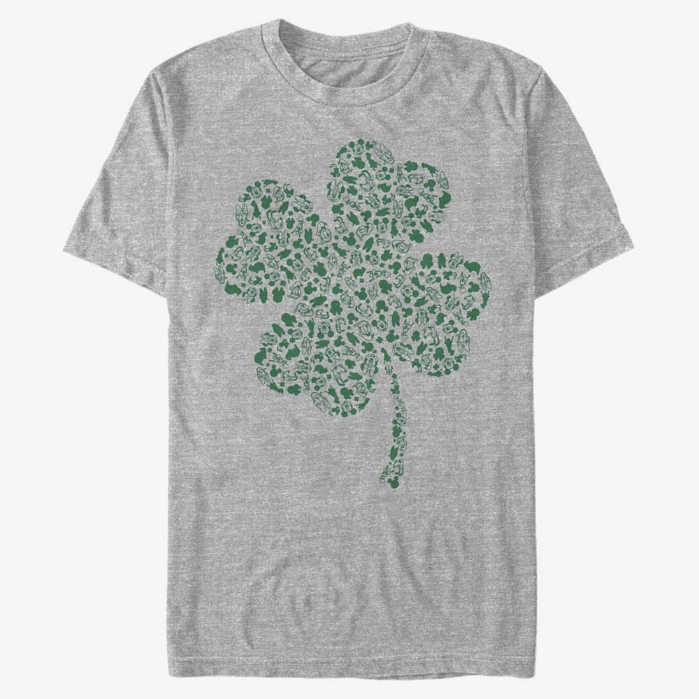 Camisetas Merch Disney Classics Mickey Classic - Shamrock Fill Unisex T-Shirt Heather Grey