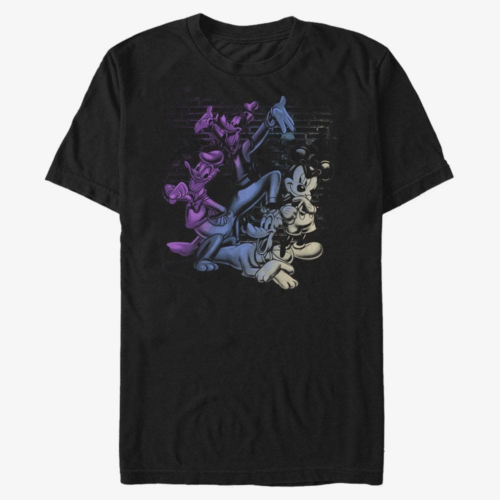 Trička Merch Disney Classics Mickey Classic - Mickey And Friends Unisex T-Shirt Black