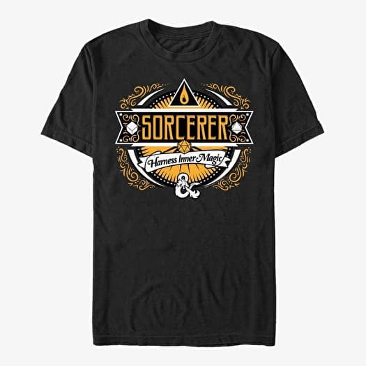 Majica Merch Dungeons & Dragons - Sorcerer Label Unisex T-Shirt Black