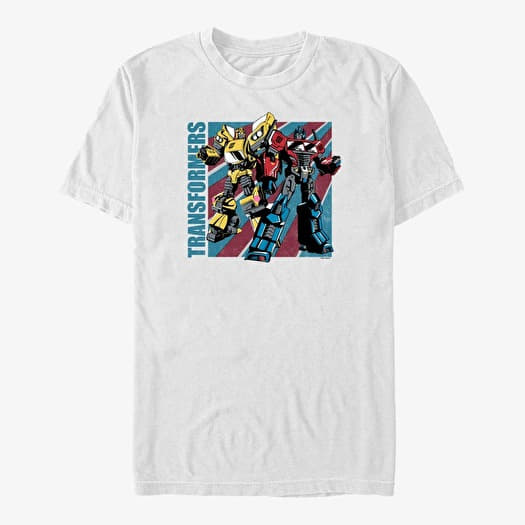Póló Merch Hasbro Vault Transformers - Transform Merica Unisex T-Shirt White