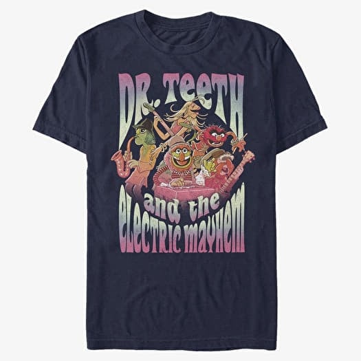 T-shirt Merch Disney Classics Muppets - DR TEETH BAND Unisex T-Shirt Navy Blue