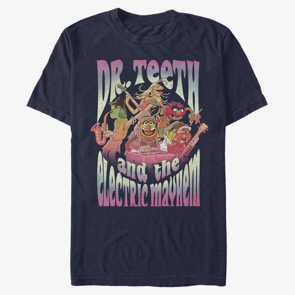 T-Shirts Merch Disney Classics Muppets - DR TEETH BAND Unisex T-Shirt Navy Blue
