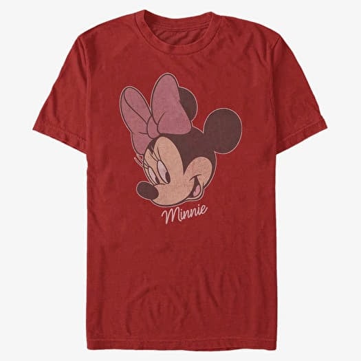 Μπλουζάκι Merch Disney Classics Mickey Classic - Minnie Big Face Distressed Unisex T-Shirt Red