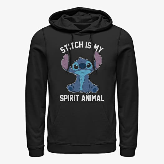 Mikina Merch Disney Lilo & Stitch - Stitch Spirital Animal Unisex Hoodie Black