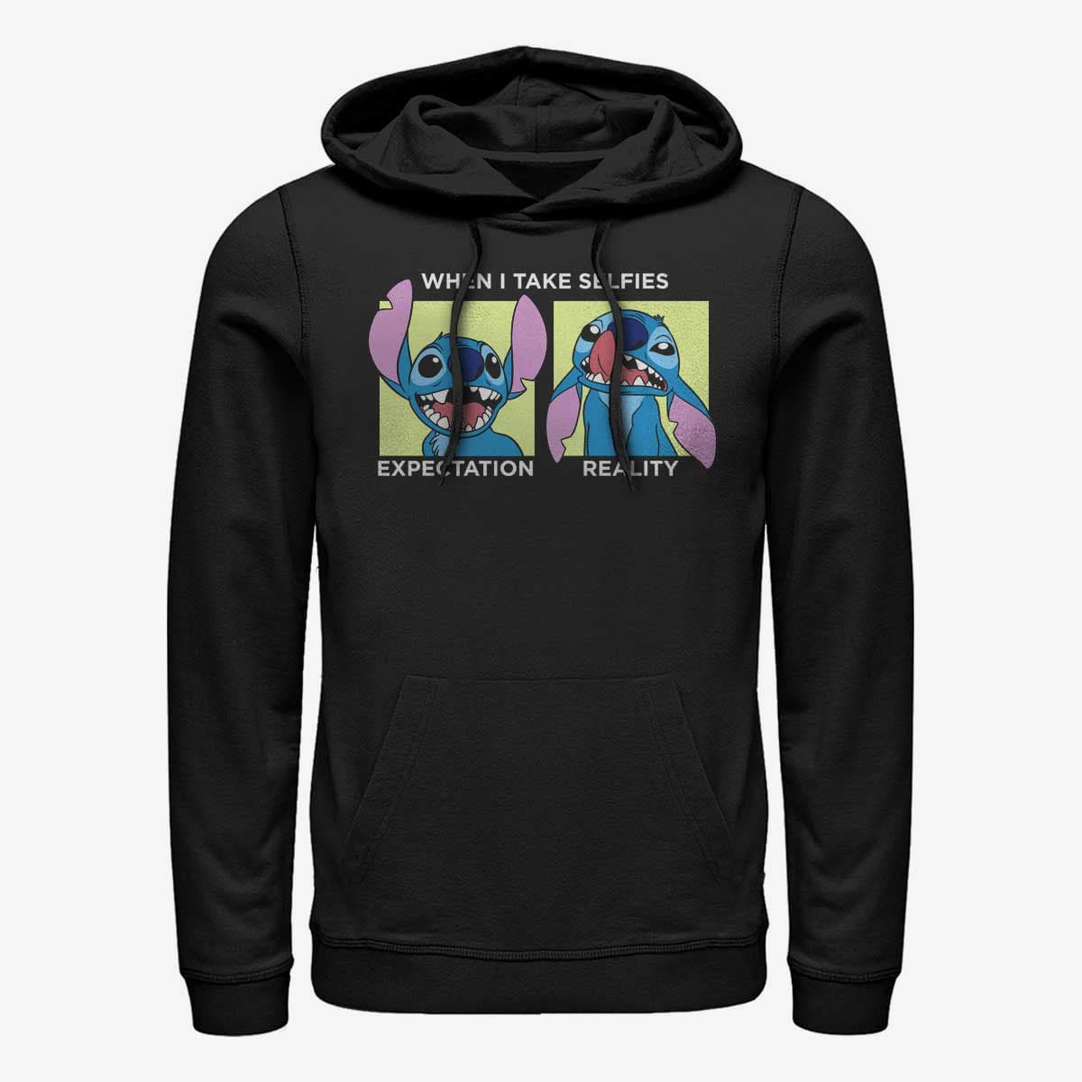 Kapuutsikud ja kampsunid Merch Disney Lilo & Stitch - Stitch Selfie Unisex Hoodie Black