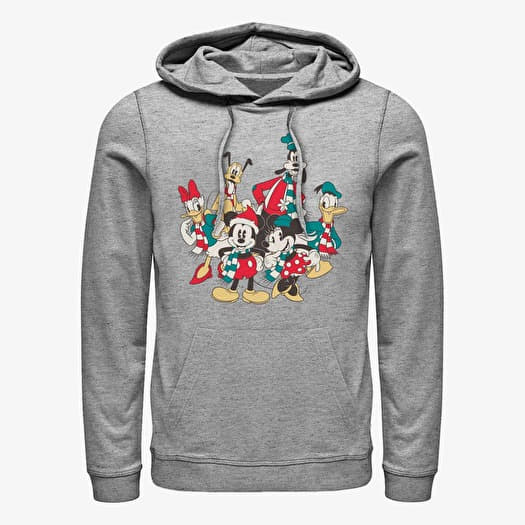 Merch Disney Mickey Classic - HOLIDAY GROUP Unisex Hoodie Heather Grey