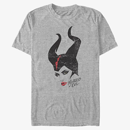 Tričko Merch Disney Maleficent: Mistress Of Evil - Mal Evil Unisex T-Shirt Heather Grey