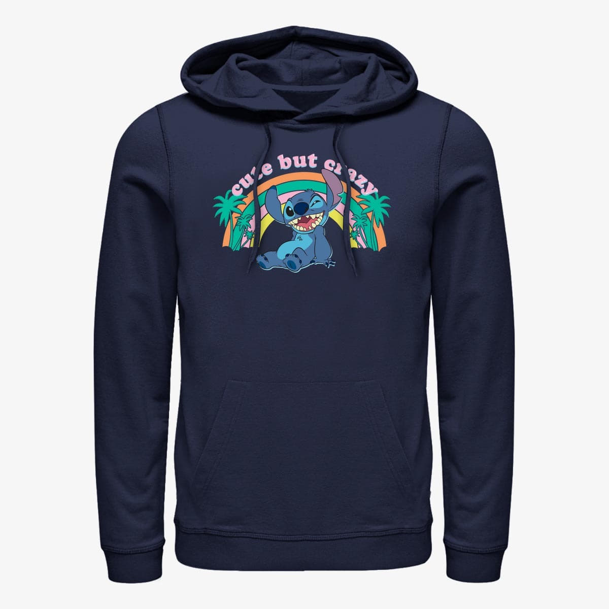 Sweaters Merch Disney Lilo & Stitch - Kawaii Stitch Unisex Hoodie Navy Blue
