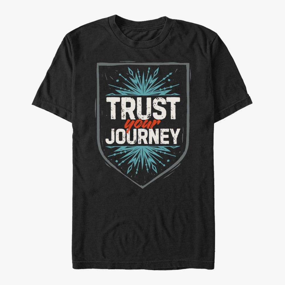 majice kratkih rukava Merch Disney Frozen 2 - Trust in It Unisex T-Shirt Black