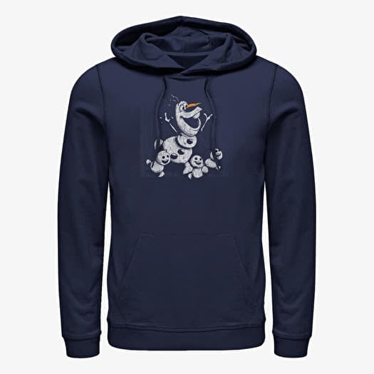 Sweatshirt Merch Disney Frozen - Olaf and Snowmies Unisex Hoodie Navy Blue
