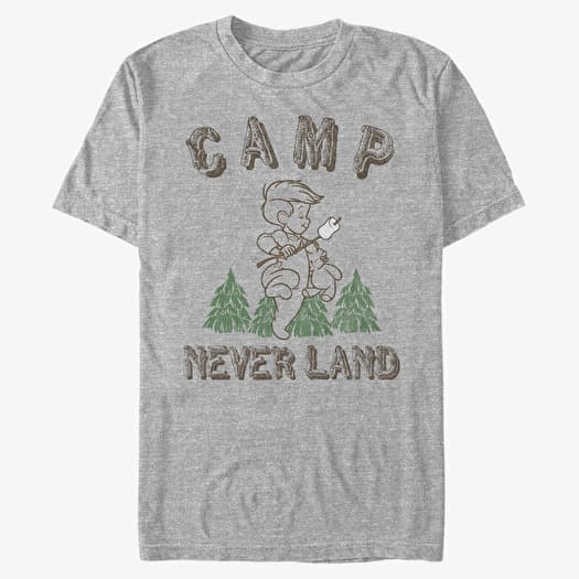 T-shirt Merch Disney Peter Pan - CAMP NEVERLAND Unisex T-Shirt Heather Grey