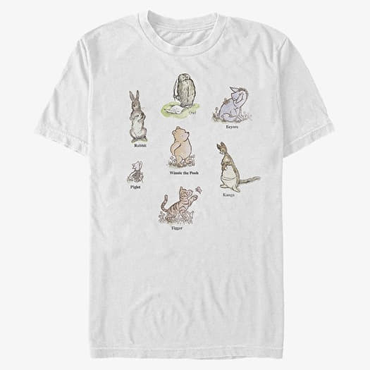Majica Merch Disney Winnie the Pooh - Winnie Poster Unisex T-Shirt White
