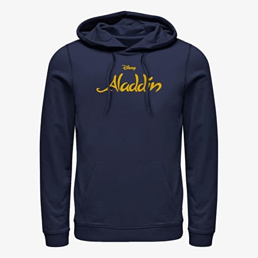 Mikina Merch Disney Aladdin - SIMPLE ALADDIN LOGO Unisex Hoodie Navy Blue