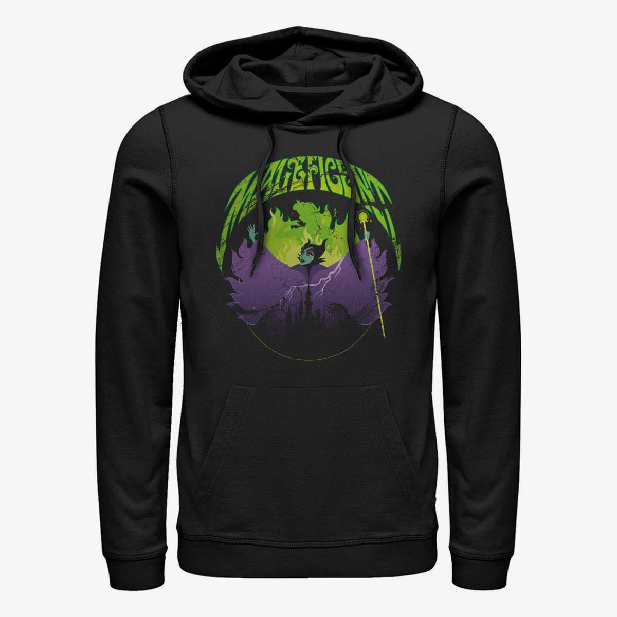 Sweatshirts Merch Disney Sleeping Beauty - Maleficent Rock Unisex Hoodie Black