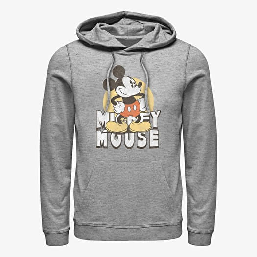 Džemperis Merch Disney Mickey Classic - Vintage Mickey Unisex Hoodie Heather Grey