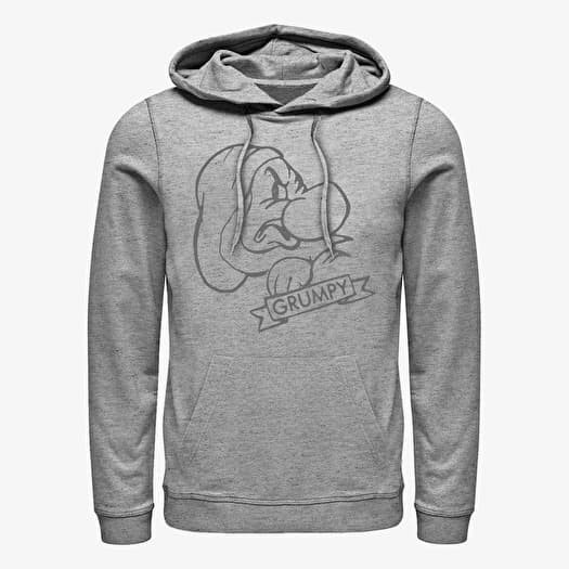 Sweatshirt Merch Disney Snow White - Grumpy Unisex Hoodie Heather Grey
