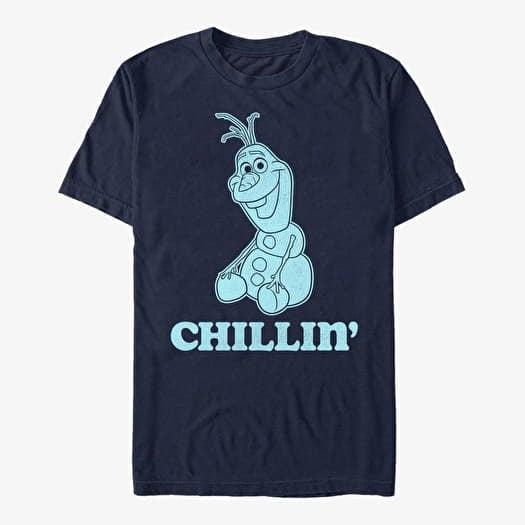 T-shirt Merch Disney Frozen - Basic Chill Unisex T-Shirt Navy Blue