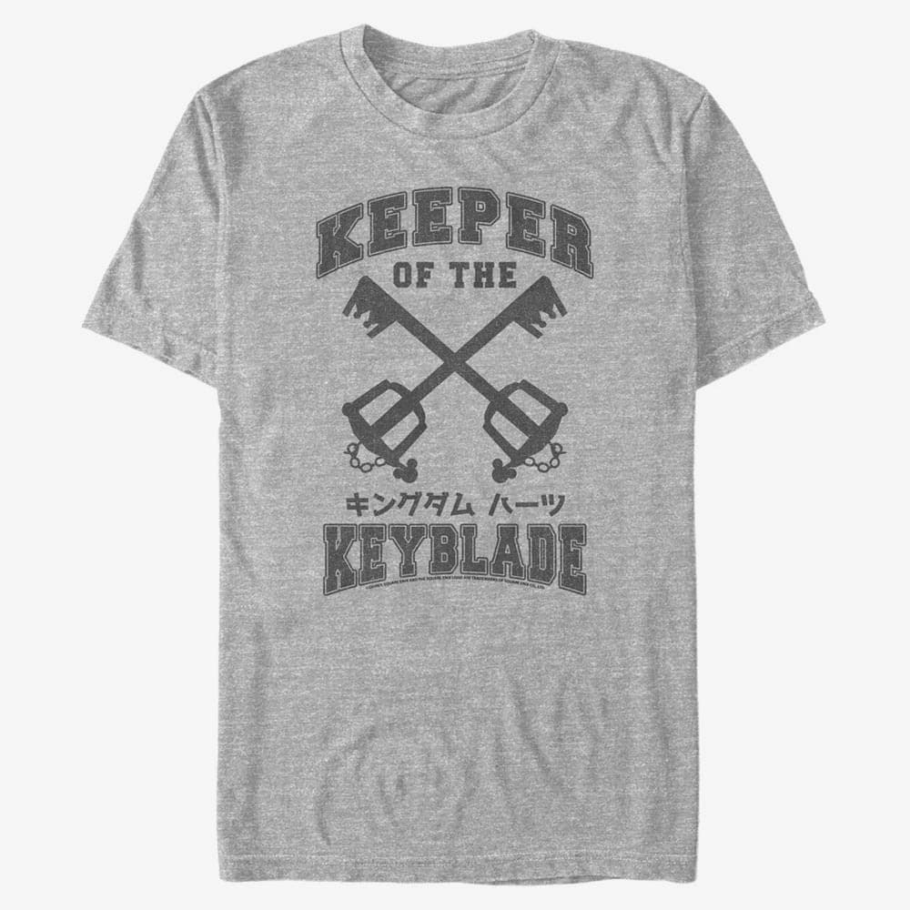 Camisetas Merch Disney Kingdom Hearts - Keyblade Keeper Unisex T-Shirt Heather Grey