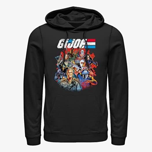 Sweatshirt Merch Hasbro G.I. Joe - Retro Vs Group Unisex Hoodie Black