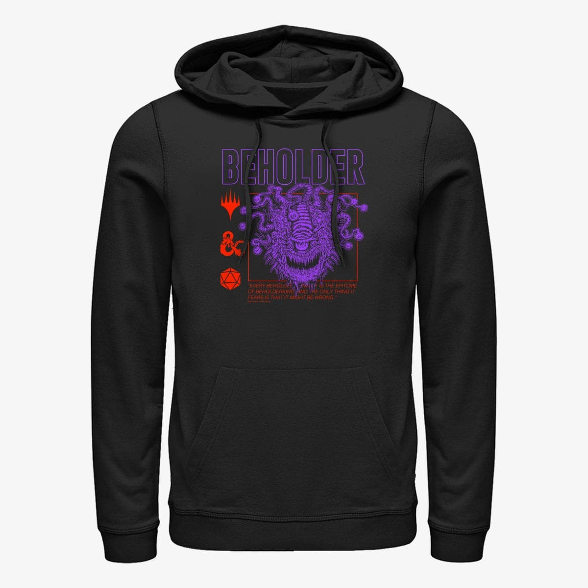 Hoodies and sweatshirts  Merch Magic: The Gathering - Technical Beholder Unisex Hoodie Black