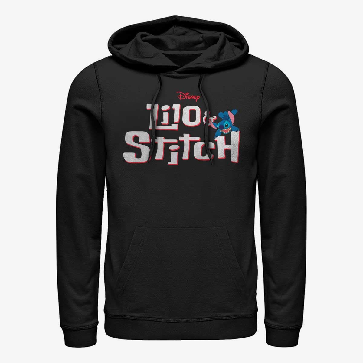 Толстовки та реглани Merch Disney Classics Lilo & Stitch - Stitch with Logo Unisex Hoodie Black