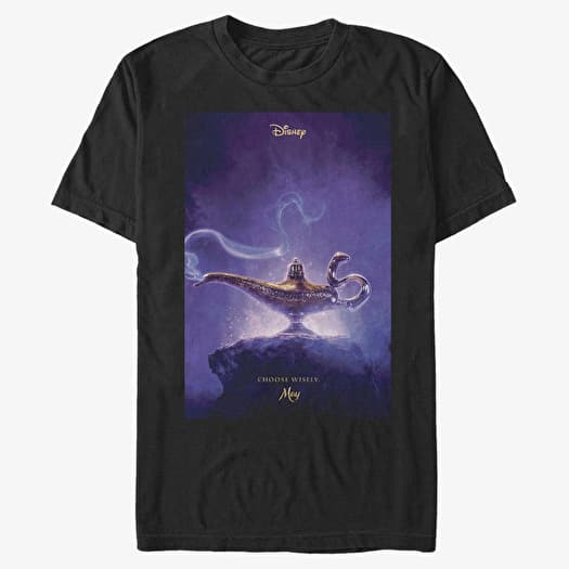 T-shirt Merch Disney Aladdin Live Action - Aladdin Live Action Poster Unisex T-Shirt Black