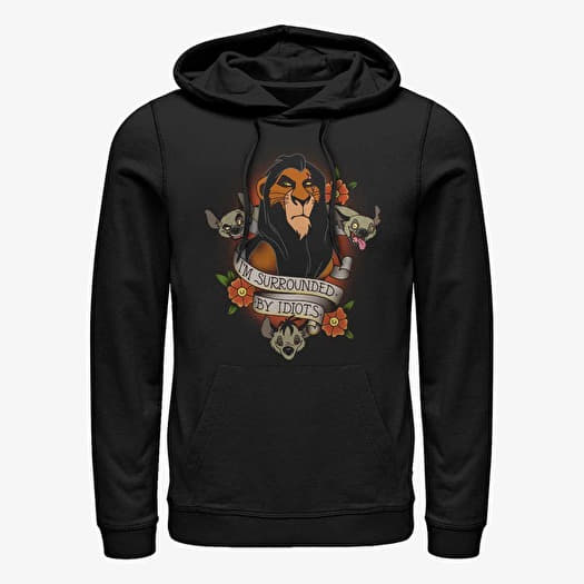 Pulóver Merch Disney Lion King - Surrounded Unisex Hoodie Black