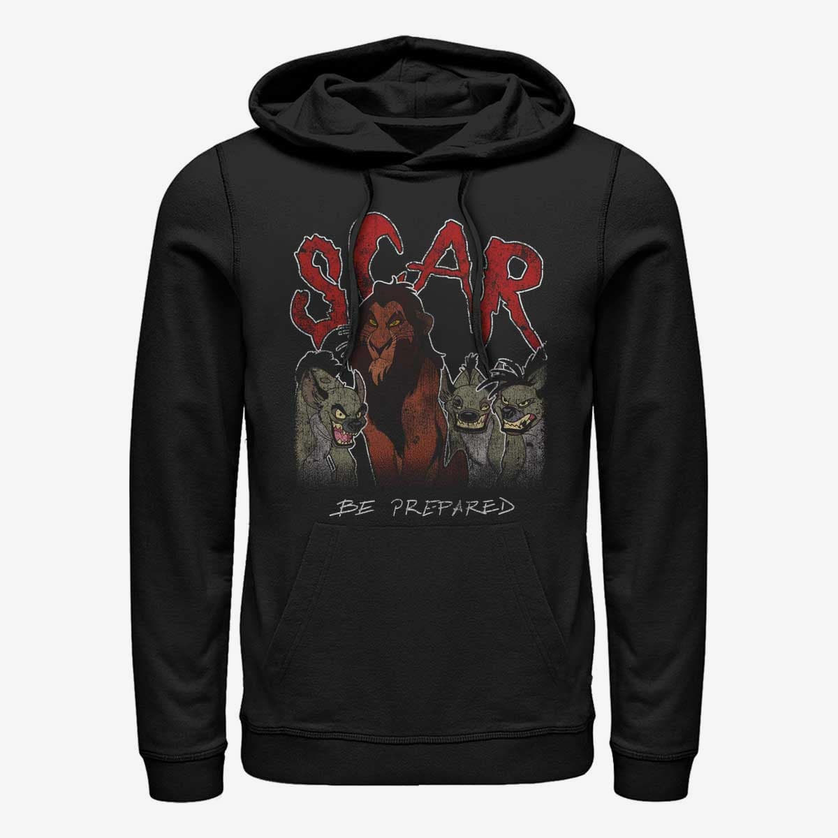 Dukserice Merch Disney Lion King - Scar and the Hyenas Unisex Hoodie Black