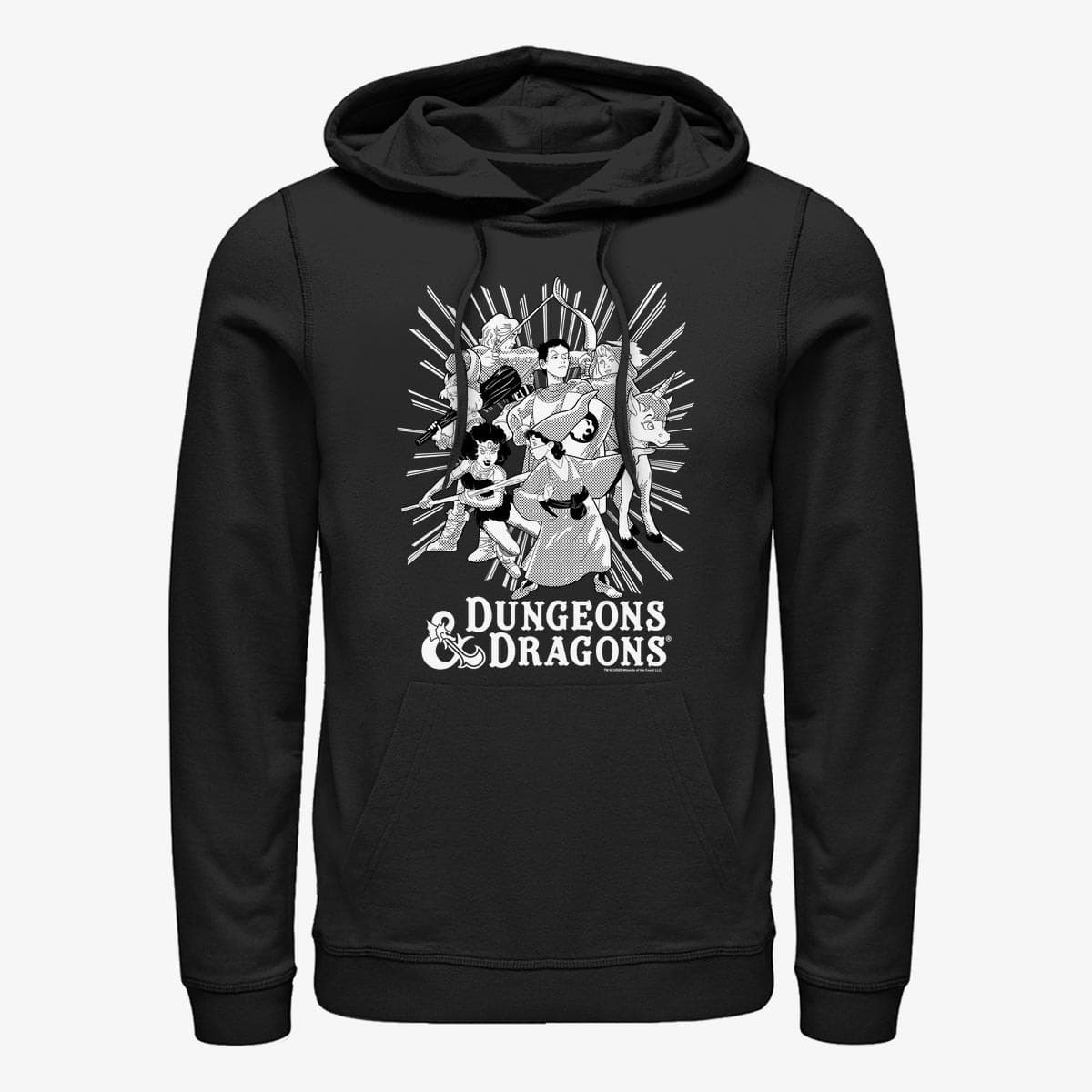 Толстовки та реглани Merch Dungeons & Dragons - Group Ray Unisex Hoodie Black