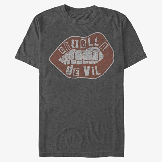 T-shirt Merch Disney Classics DNCA - Lip Embroidery Unisex T-Shirt Dark Heather Grey