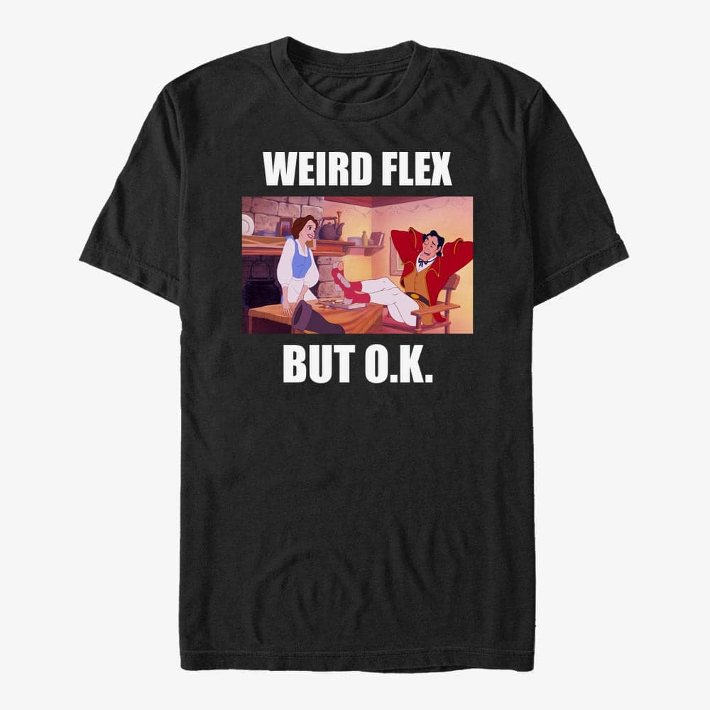 T-shirts Merch Disney Beauty & The Beast - Gaston Weird Flex Meme Unisex T-Shirt Black