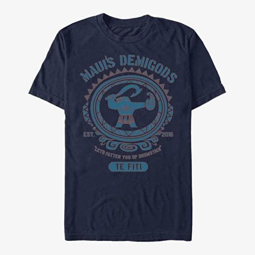 Tričko Merch Disney Moana - Mauis Demigods Unisex T-Shirt Navy Blue