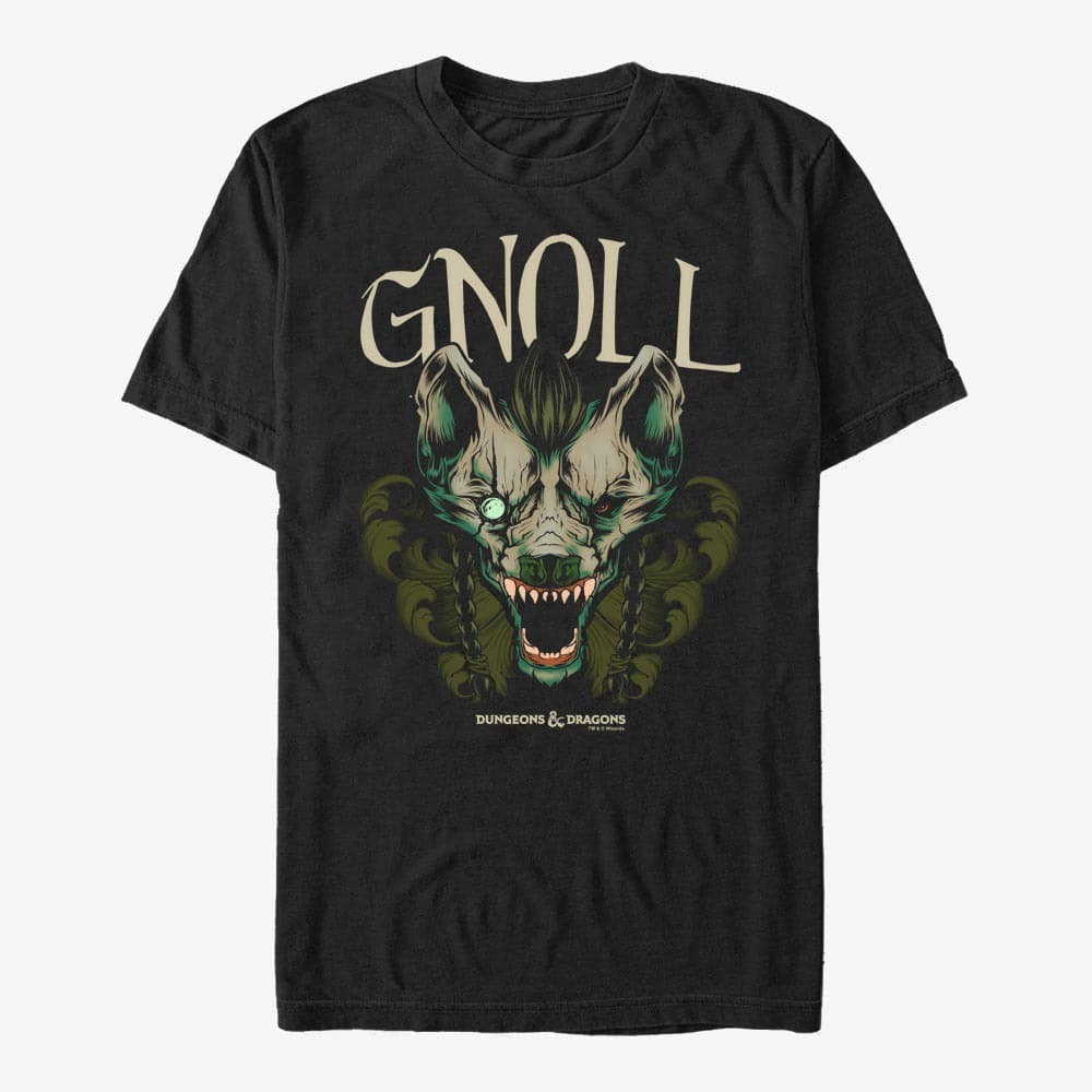 Magliette Merch Dungeons & Dragons - Gnoll Monster Icon Unisex T-Shirt Black