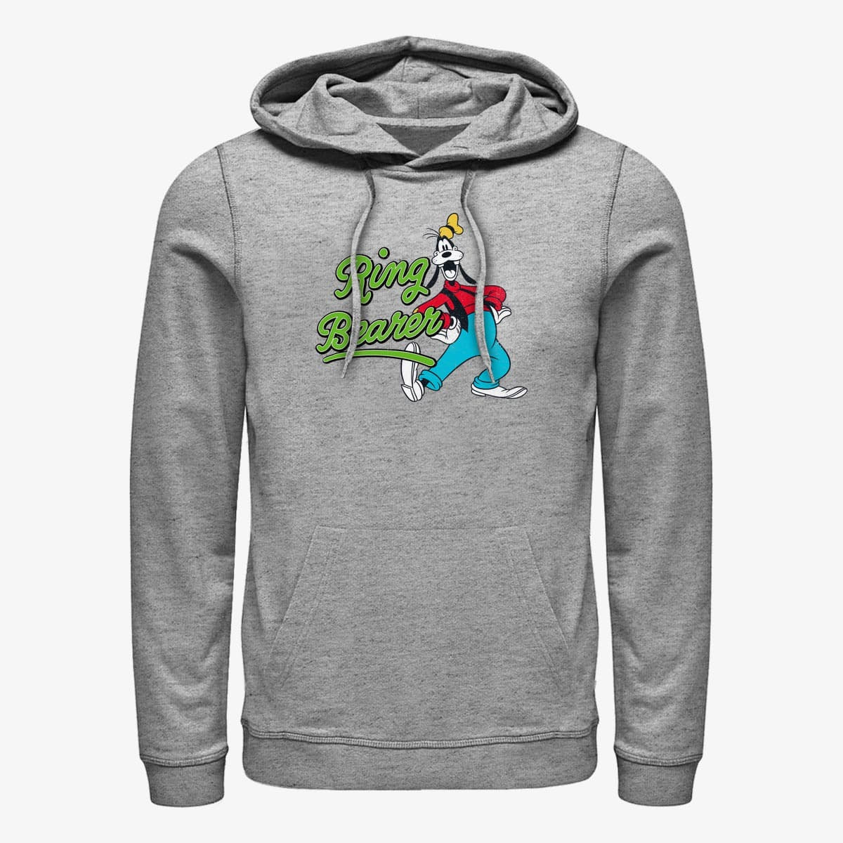 Dukserice Merch Disney Classics Mickey & Friends - Ring Goofy Unisex Hoodie Heather Grey