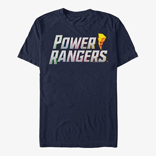 Maglietta Merch Hasbro Vault Power Rangers - Power 3D Logo Unisex T-Shirt Navy Blue