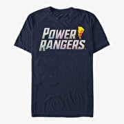 Merch Hasbro Vault Power Rangers - Power 3D Logo Unisex T-Shirt Navy Blue