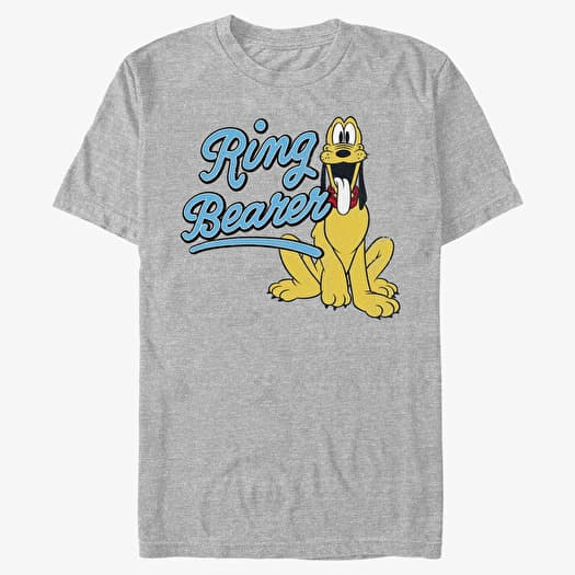Tričko Merch Disney Classics Mickey & Friends - Ring Pluto Unisex T-Shirt Heather Grey