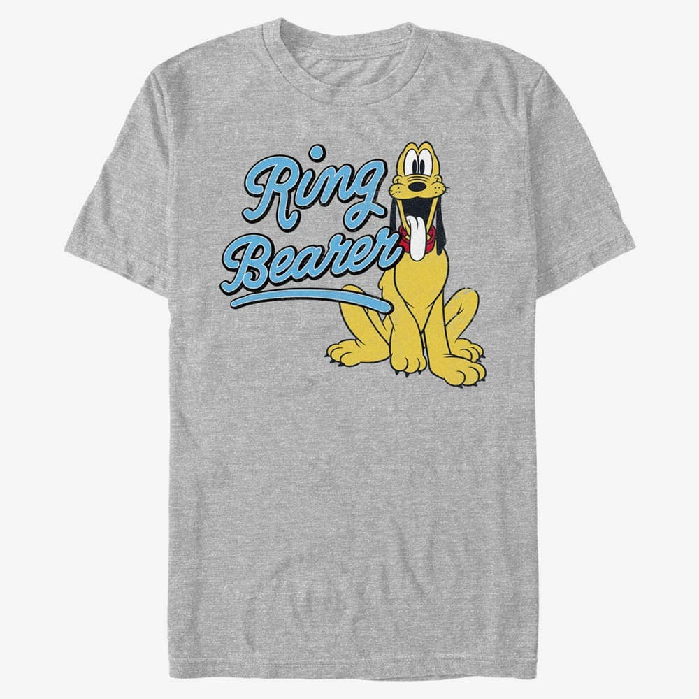 T-särgid Merch Disney Classics Mickey & Friends - Ring Pluto Unisex T-Shirt Heather Grey