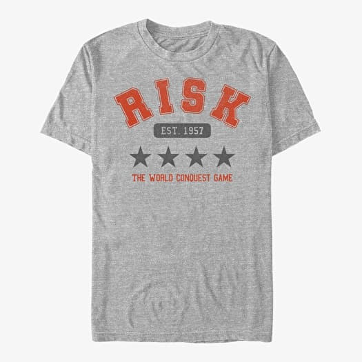 T-shirt Merch Hasbro Risk - Collegiate Risk Unisex T-Shirt Heather Grey
