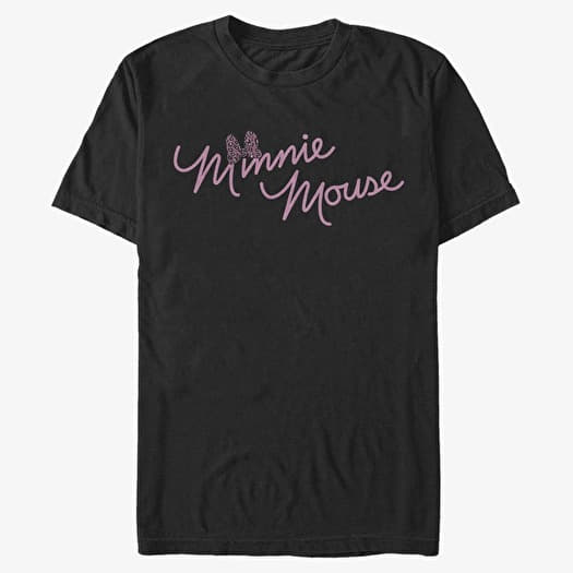 Majica Merch Disney Classics Mickey & Friends - Cursive Bow Unisex T-Shirt Black