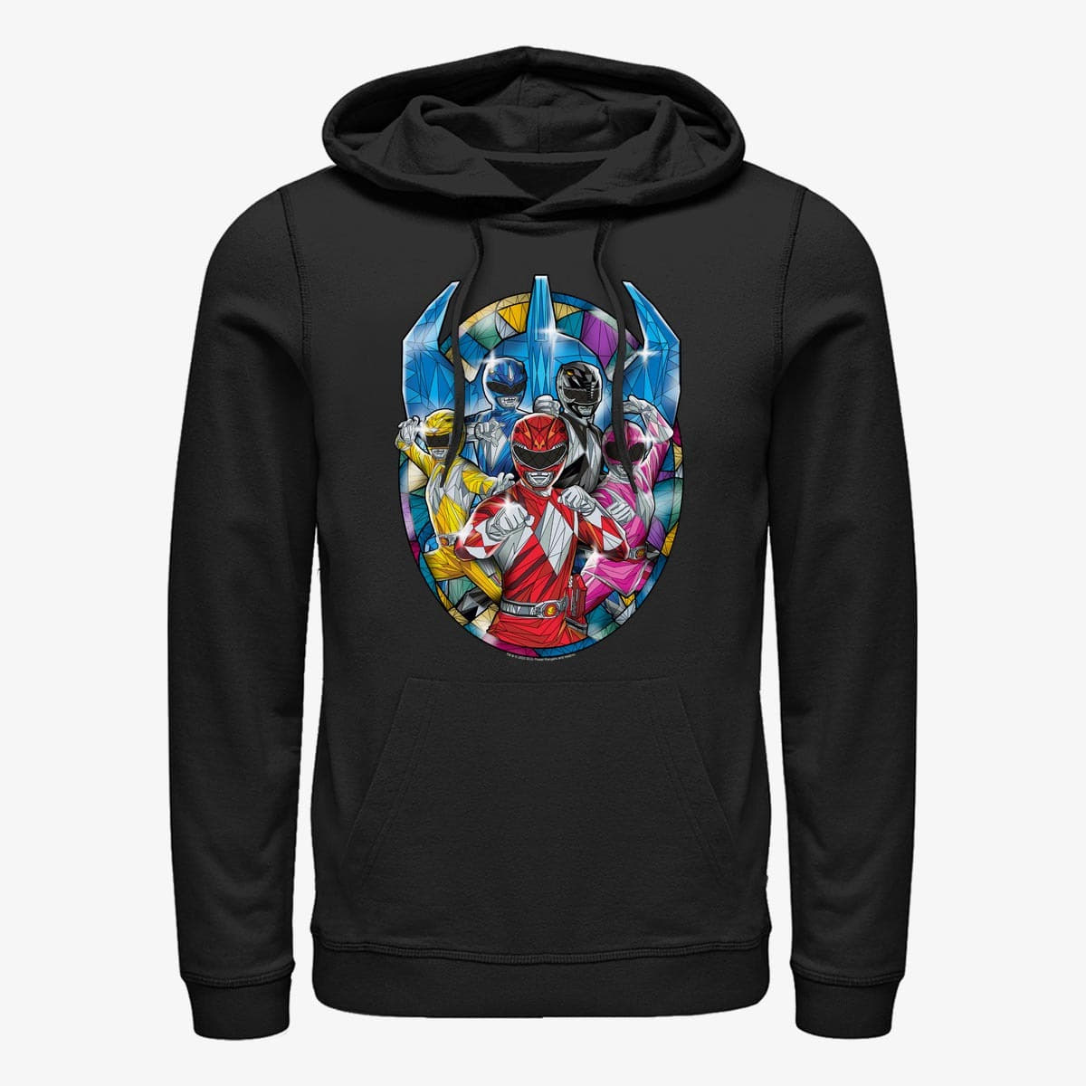 Sweatshirts Merch Hasbro Vault Power Rangers - Powers of Glass Unisex Hoodie Black