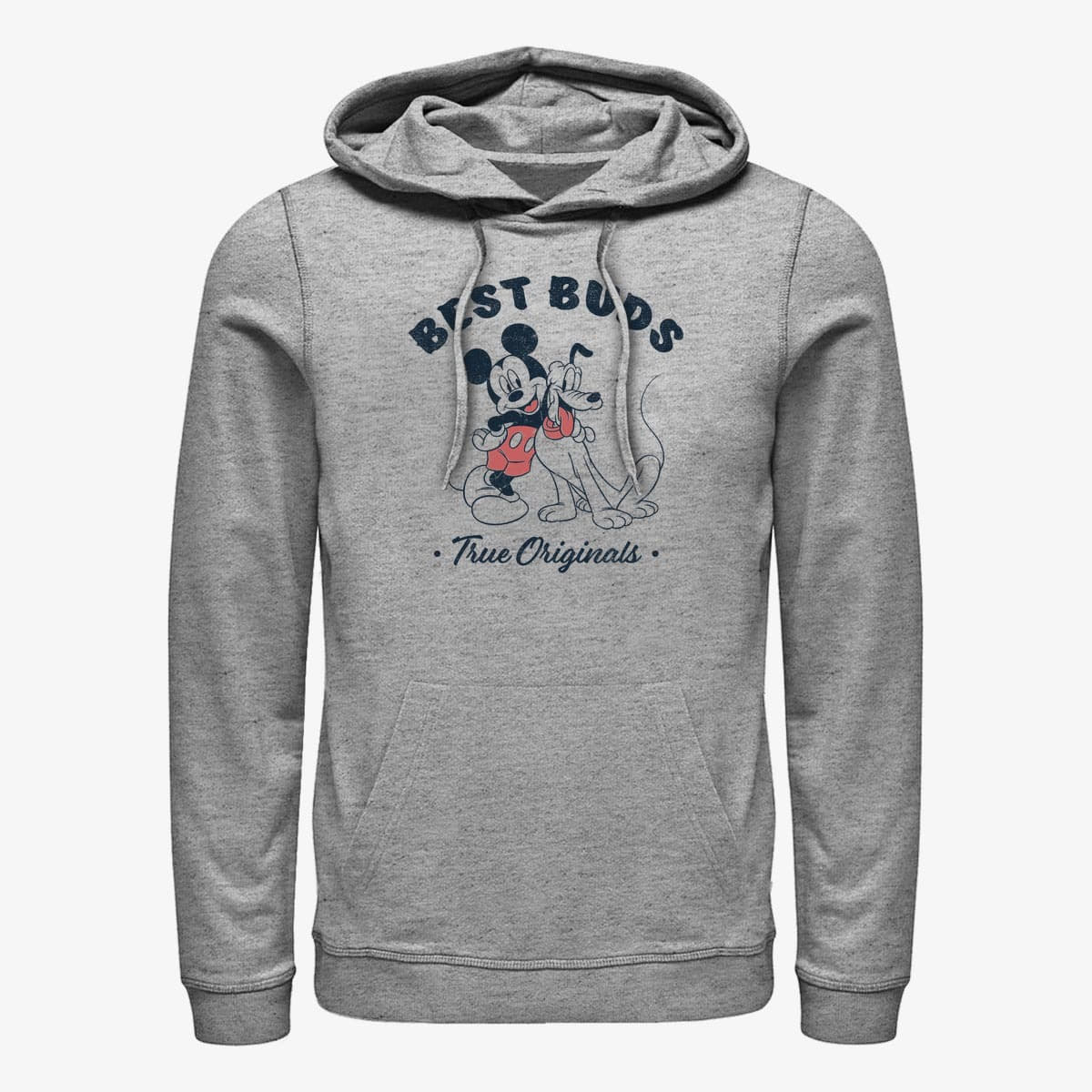 Bluzy Merch Disney Classics Mickey Mouse - Vintage Buds Unisex Hoodie Heather Grey