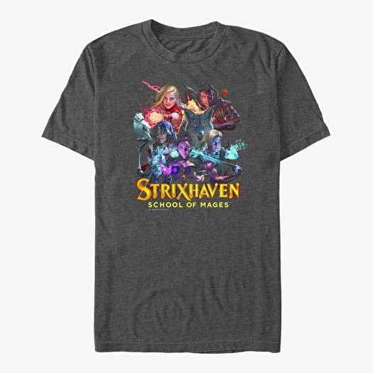 T-shirt Merch Magic: The Gathering - Strixhaven Group Unisex T-Shirt Dark Heather Grey
