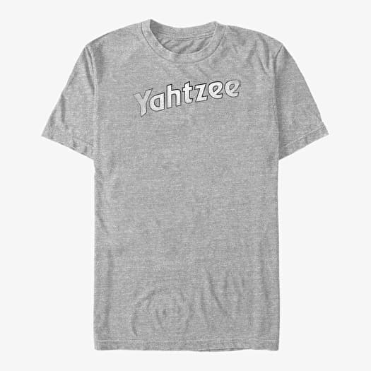 Majica Merch Hasbro Vault Yahtzee - YAHTZEE LOGO DISTRESSED Unisex T-Shirt Heather Grey