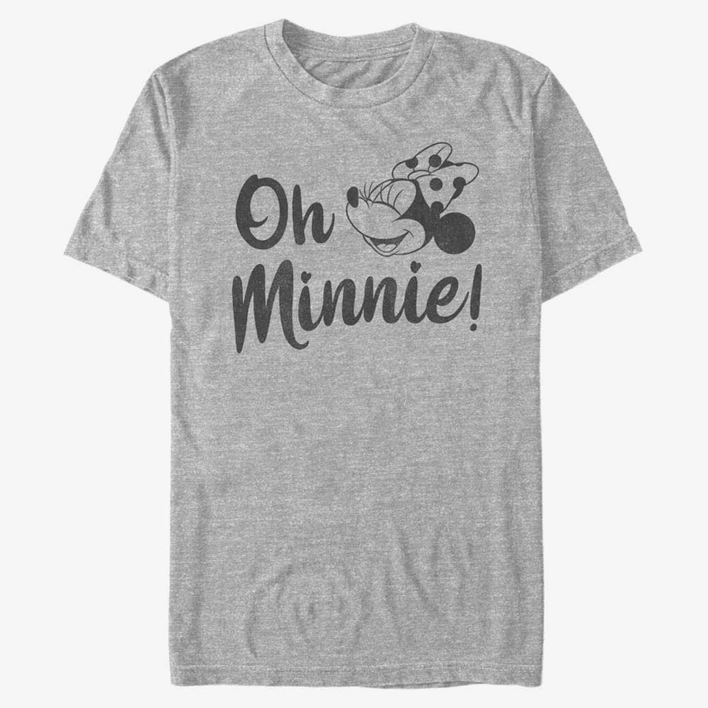 T-Shirts Merch Disney Classic Mickey - Oh Minnie Unisex T-Shirt Heather Grey